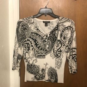 White House Black Market short sleeve sweater